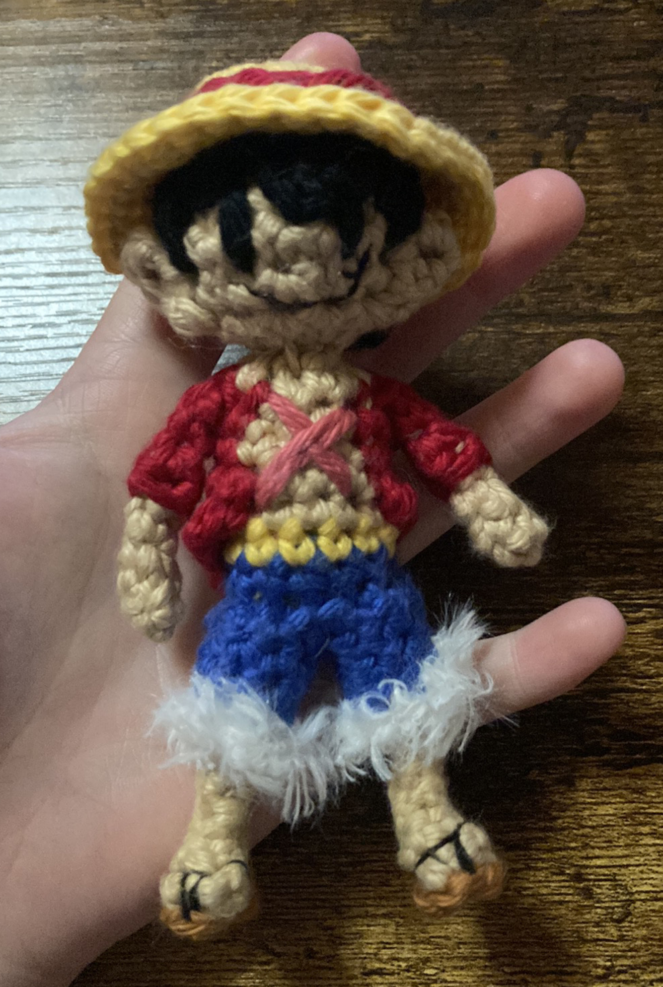 palm sized crocheted plushie