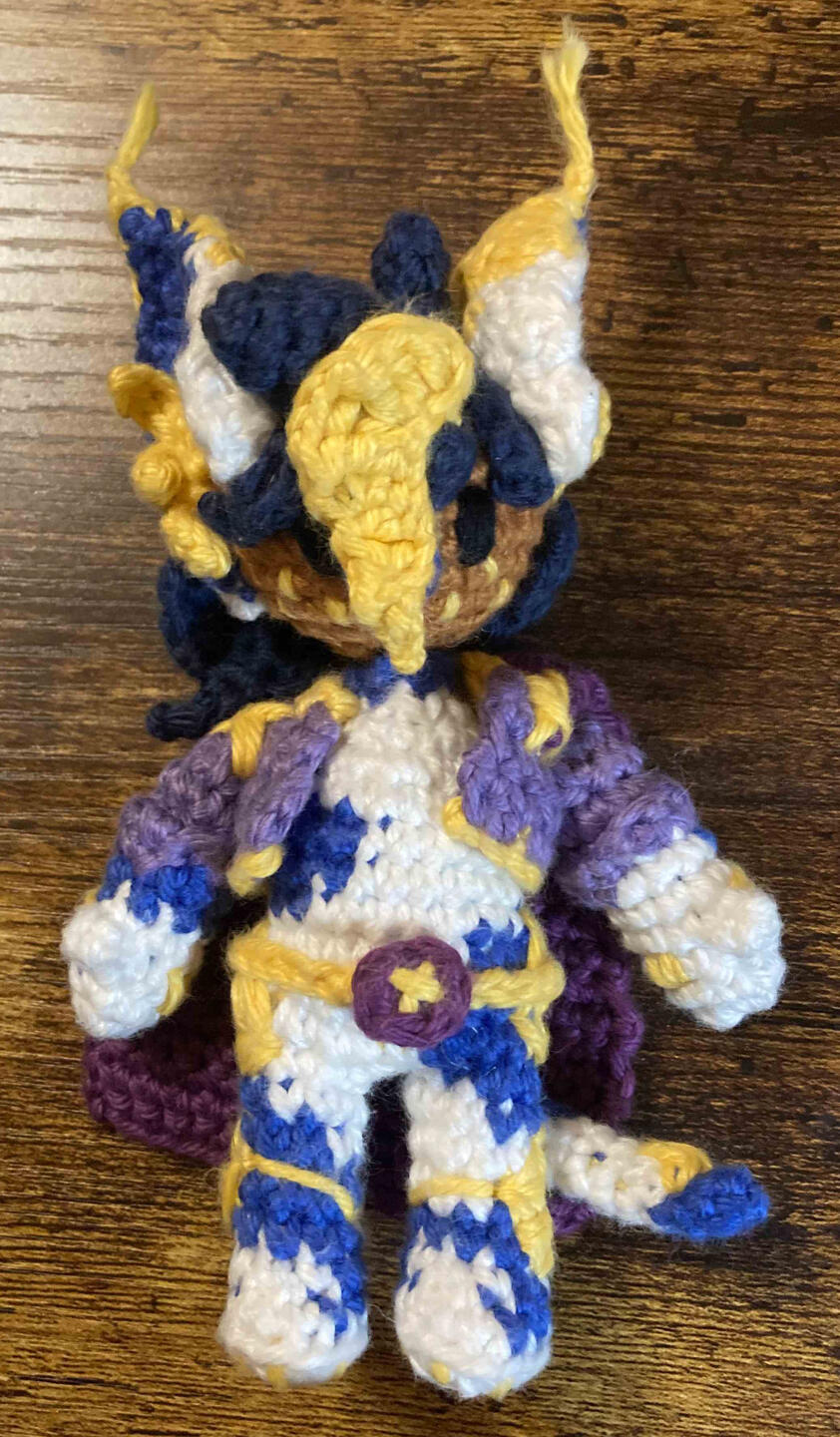 palm sized crocheted plushie