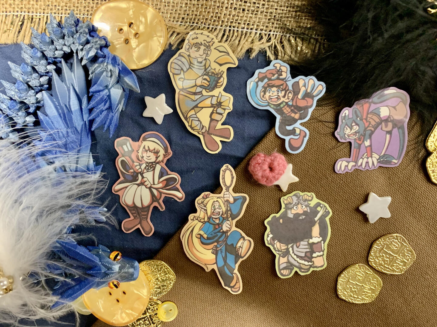 photograph of Dungeon Meshi (Delicious in Dungeon) stickers